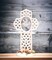 Ceramic Cross with Dove Bird and Flowers Figurine, Christmas Décor, Religious Décor, Religious Gift, Church Décor, Baptism Gift